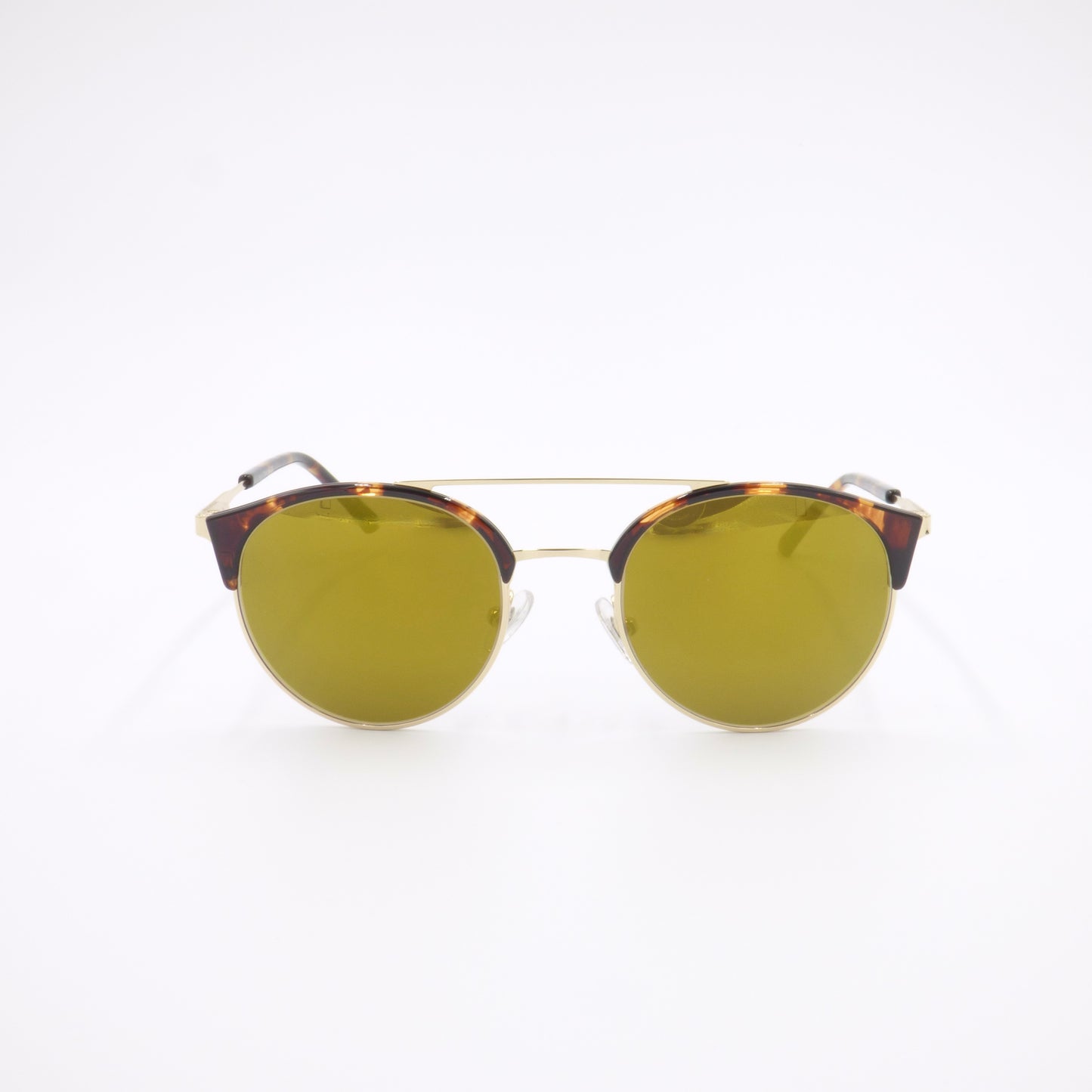 Lunettes de soleil IRIS - Or/Écailles/Jaune (face)
