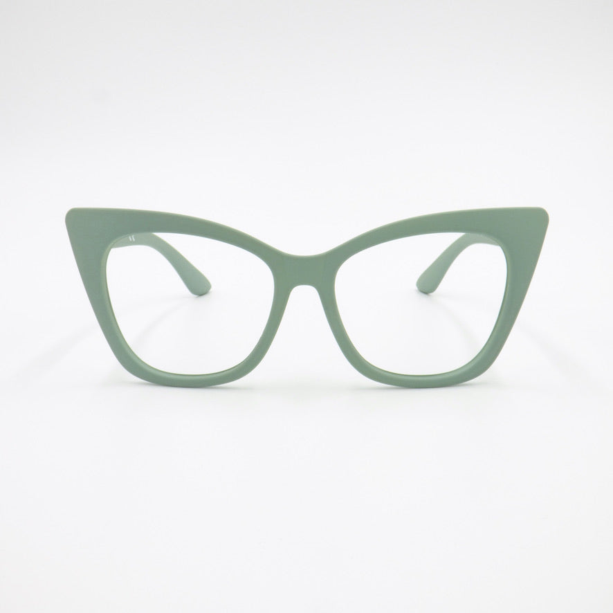 Lunettes de lecture PANTHERA - Vert Sauge (face)