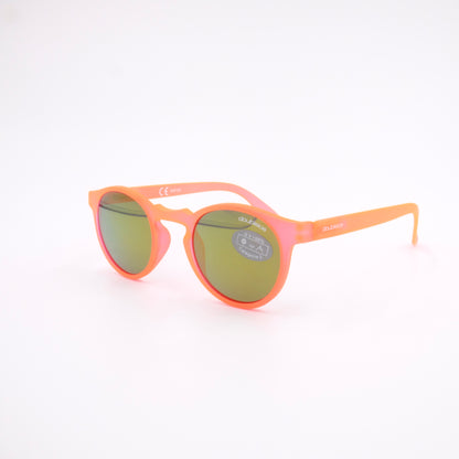 Lunettes de soleil ROUND FLUO - Orange Fluo (profil)