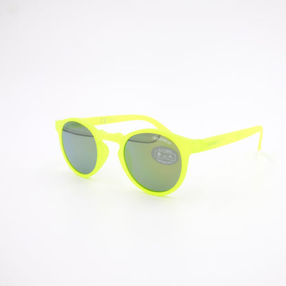 Lunettes de soleil ROUND FLUO - Jaune Fluo (profil)